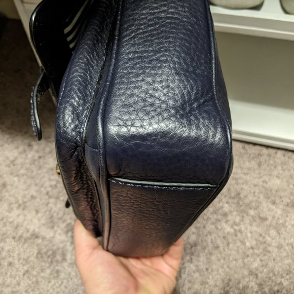 Kate Spade Lola Avenue Lia Crossbody Satchel in Navy Blue - Picture 8 of 12